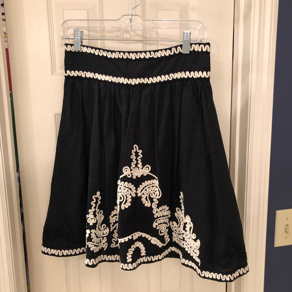 French Connection high waist a line skirt